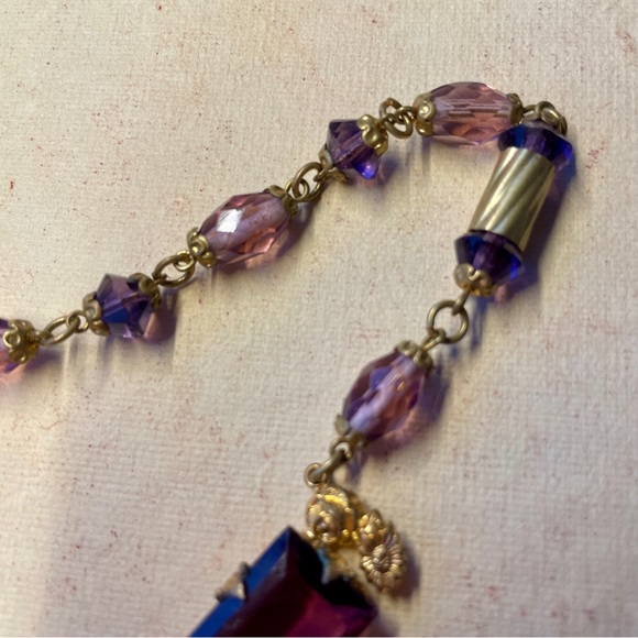 Antique Czech Glass Necklace - Picture 12 of 14